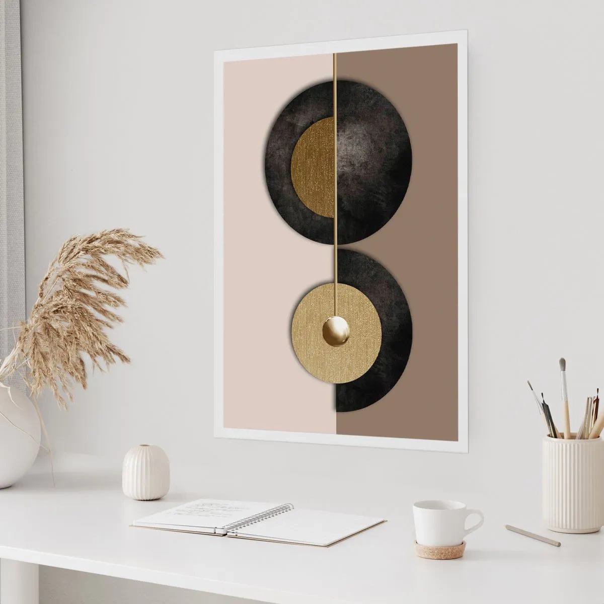 Plakát - Variace kolem kruhu - 50x70 cm