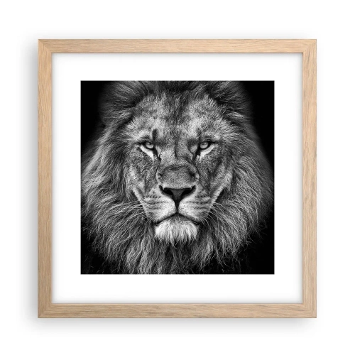 Plakát v rámu světlý dub - V korunovačním oděvu - 30x30 cm