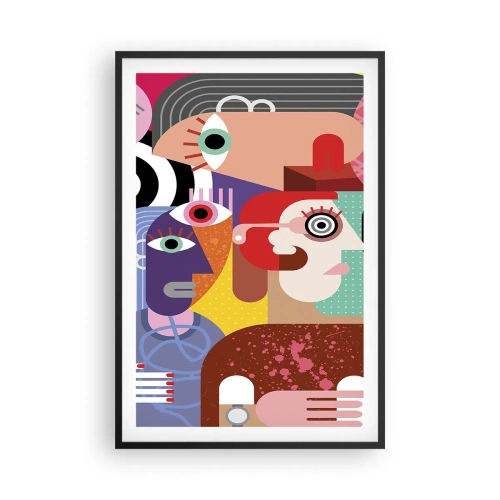 Plakát v černém rámu - My od pána Picassa - 61x91 cm