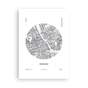 Plakát - Anatomie Varšavy - 50x70 cm