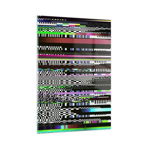 Obraz na skle - Kontrolní obraz skutečnosti - 50x70 cm