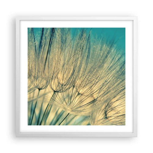 Plakát v bílém rámu - Čekání na vítr - 50x50 cm