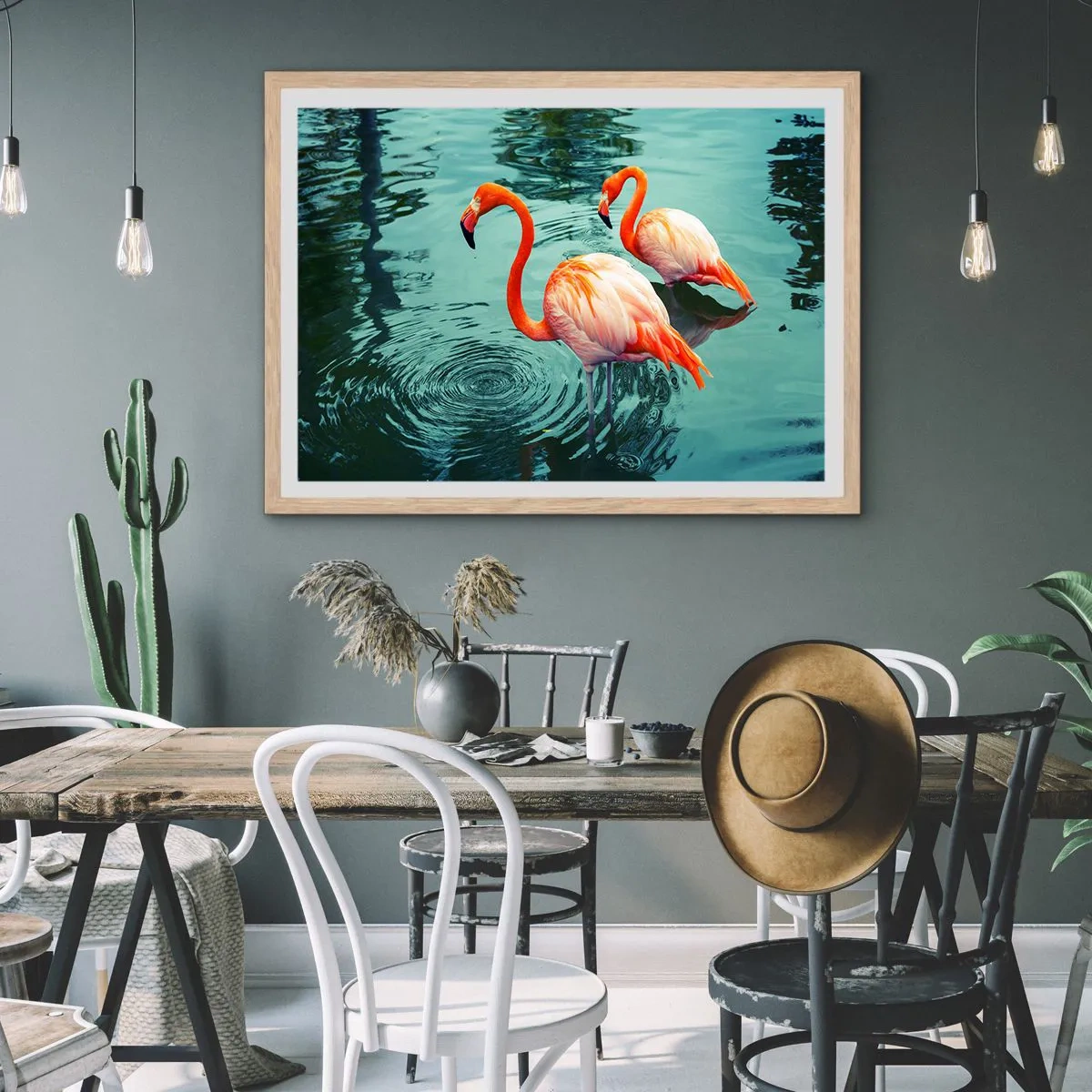 Plakát v rámu světlý dub - Nyní jsme v módě - 70x50 cm