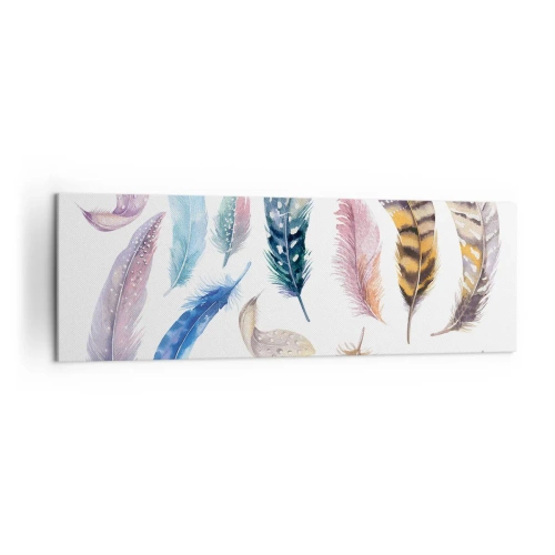 Obraz na plátně - Lehké, strakaté a vícebarevné - 160x50 cm