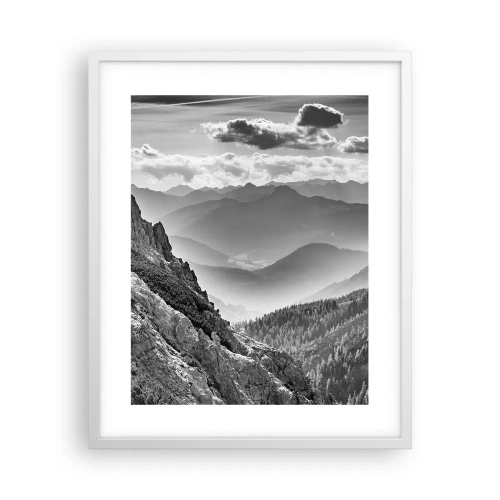 Plakát v bílém rámu - Až k obzoru - 40x50 cm