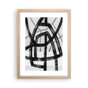 Plakát v rámu světlý dub - Hloubka - 30x40 cm