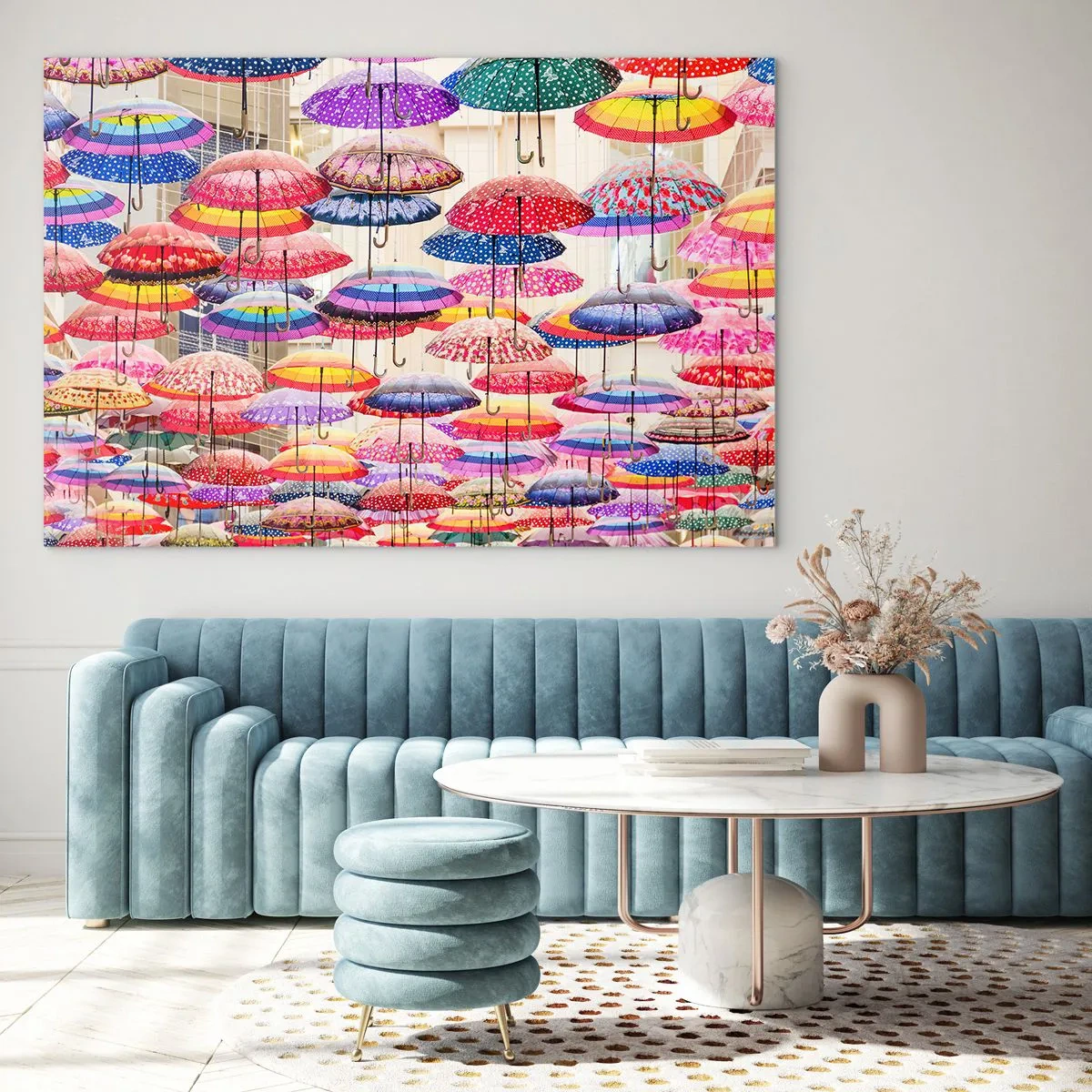 Obraz na skle - Městská louka - 100x70 cm