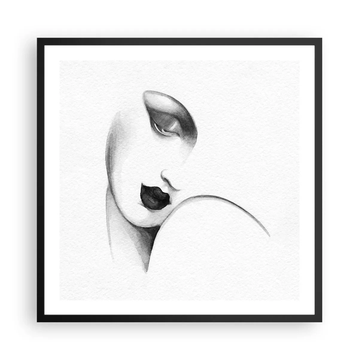 Plakát v černém rámu - Ve stylu Lempické - 60x60 cm
