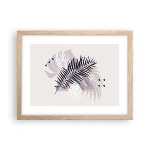 Plakát v rámu světlý dub - Stín stínu - 40x30 cm