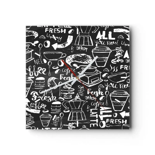 Nástěnné hodiny - All you need is… - 30x30 cm