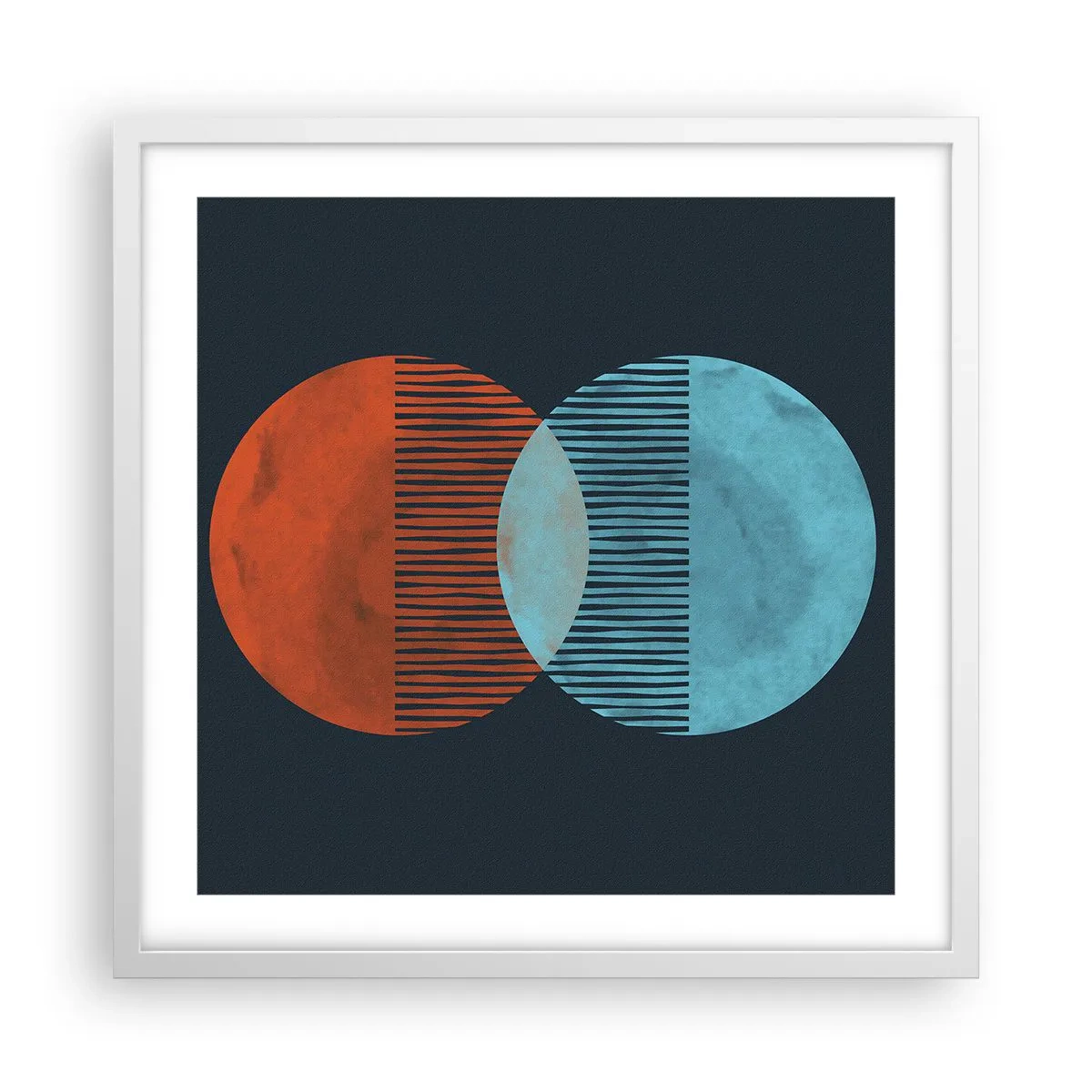 Plakát v bílém rámu - Astronomická fantazie - 50x50 cm