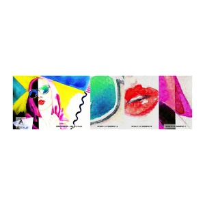Vzor Fototapety Premium Canvas - Nejsem bílá a nejsem černá - ženská tvář, Portrét ženy, Móda - 100x30 cm