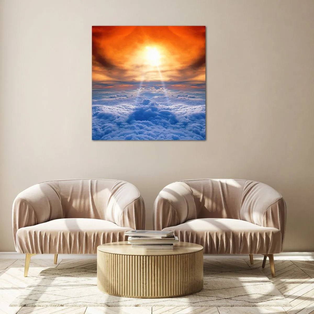 Obraz na skle - Mystická krajina - 70x70 cm