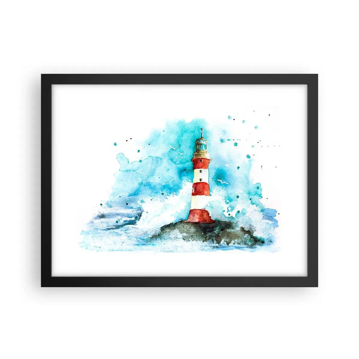 Plakát v černém rámu - Jednota živlů - 40x30 cm