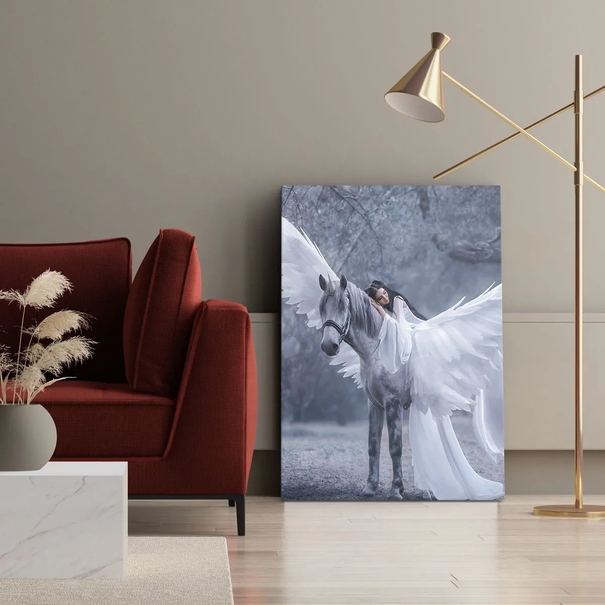 Obraz na plátně - Nadšený okamžik - 55x100 cm