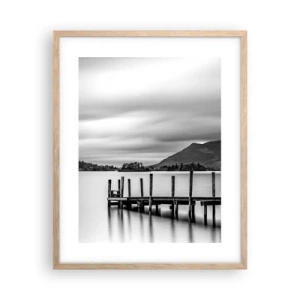 Plakát v rámu světlý dub - Jemnost a síla - 40x50 cm