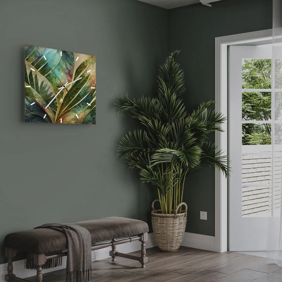 Nástěnné hodiny - Barvy tropů - 30x30 cm