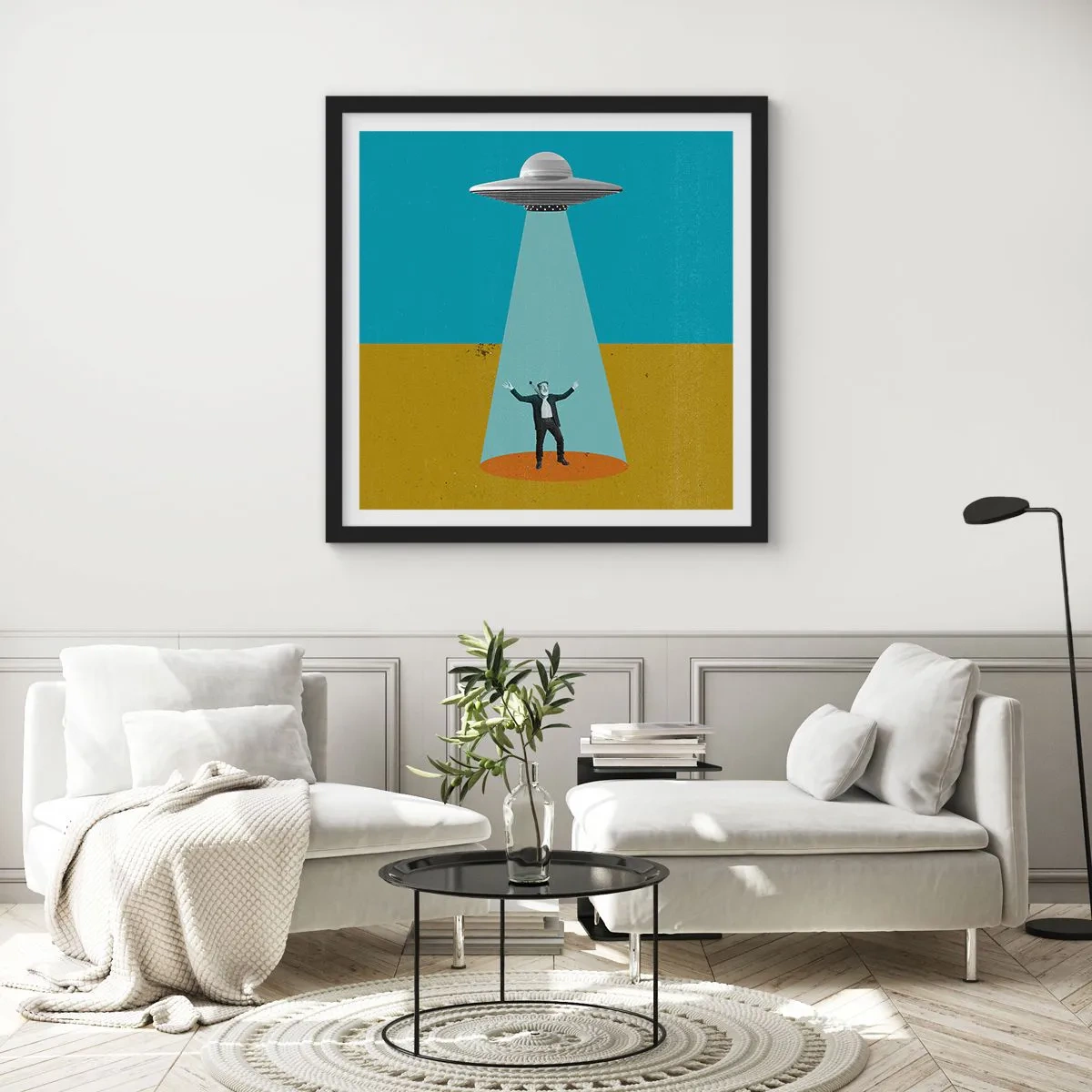 Plakát v černém rámu - Blízké setkání - 40x40 cm