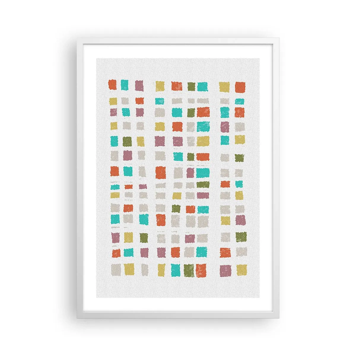 Plakát v bílém rámu - Neznámá hra - 50x70 cm
