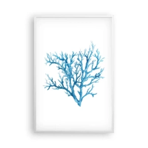 Plakát v bílém rámu - Mořský filigrán - 61x91 cm