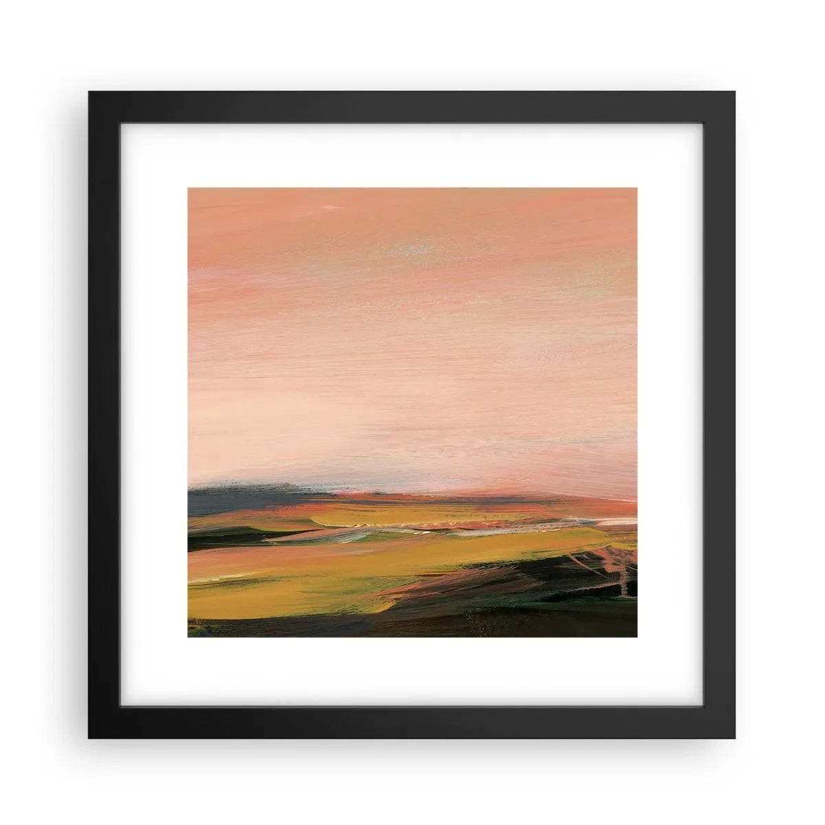 Plakát v černém rámu - V růžových tónech - 30x30 cm