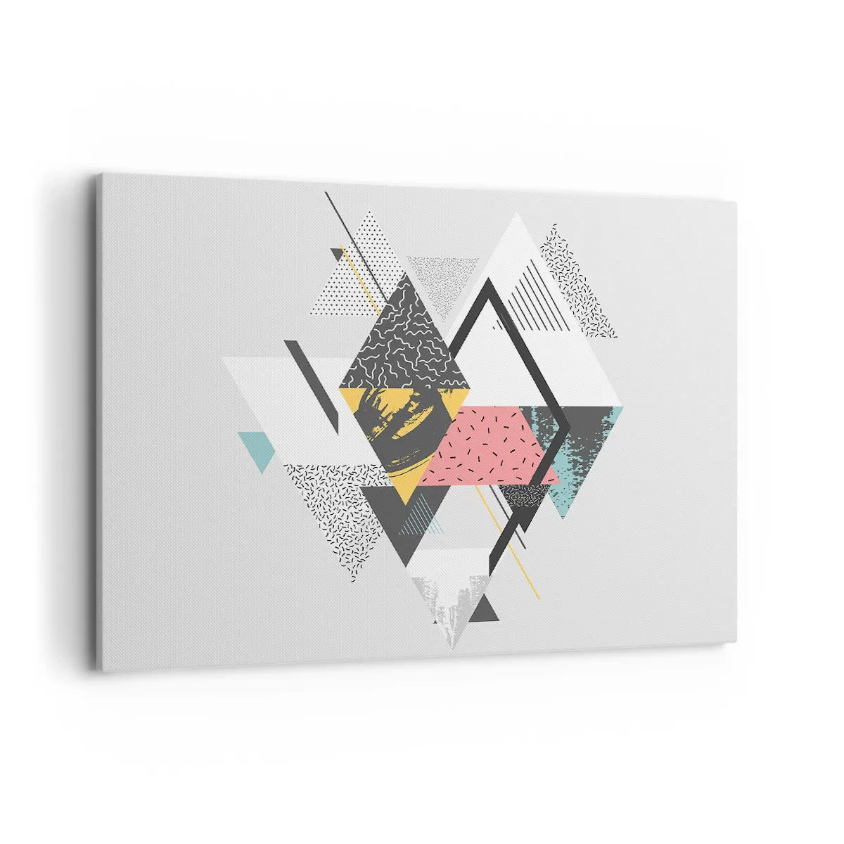 Obraz na plátně - Variace na trojúhelník a kosočtverec - 100x70 cm