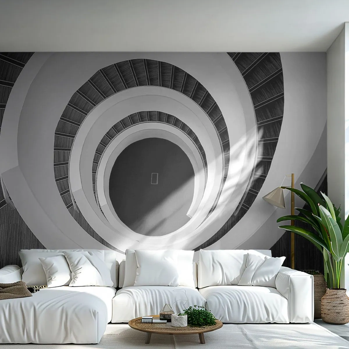 Fototapeta Samolepicí Deluxe Sticker - K podstatě věcí - Kus, Abstrakce, Točité schodiště - 250x175 cm