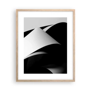 Plakát v rámu světlý dub - Světlo z hlubin stínu - 40x50 cm