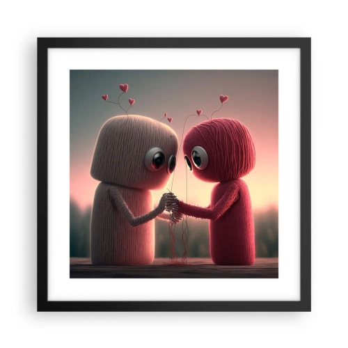 Plakát v černém rámu - Každý může milovat - 40x40 cm
