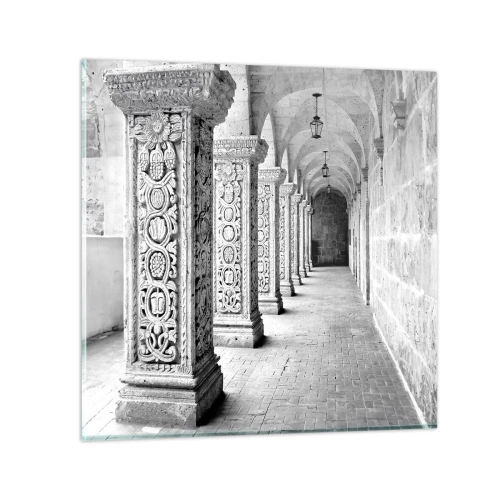 Obraz na skle - Kam...? - 70x70 cm