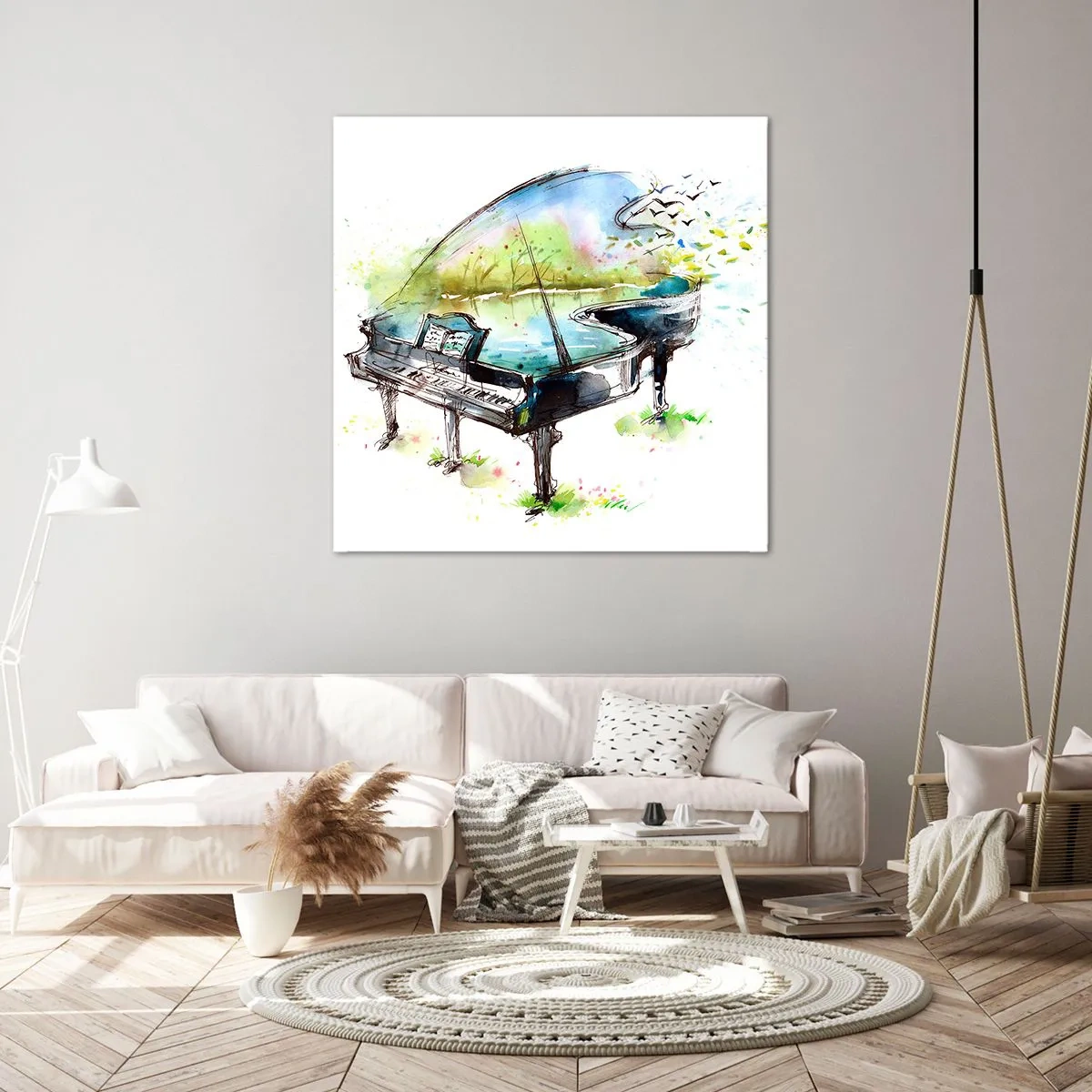 Obraz na plátně - Zakleté v hudbě - 70x70 cm