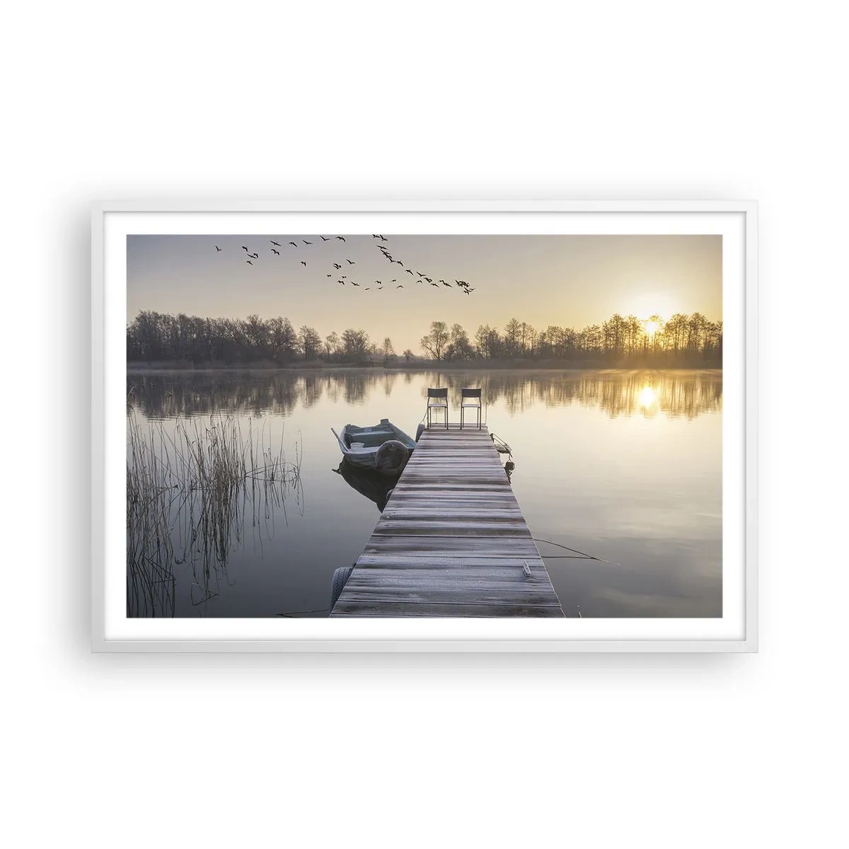 Plakát v bílém rámu - Časem se vrátím - 91x61 cm