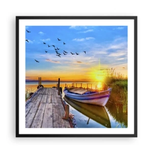 Plakát v černém rámu - Na shledanou zítra - 60x60 cm