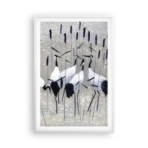 Plakát v bílém rámu - Mezi svými - 61x91 cm