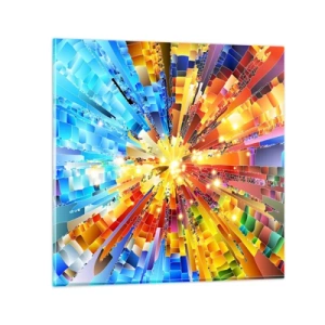 Obraz na skle - In medias res - 30x30 cm