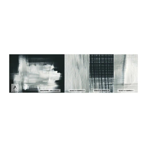 Vzor Fototapety Samolepicí Deluxe Sticker - Utkané svisle a vodorovně - Abstrakce, Kus, Černý a bílý - 100x30 cm