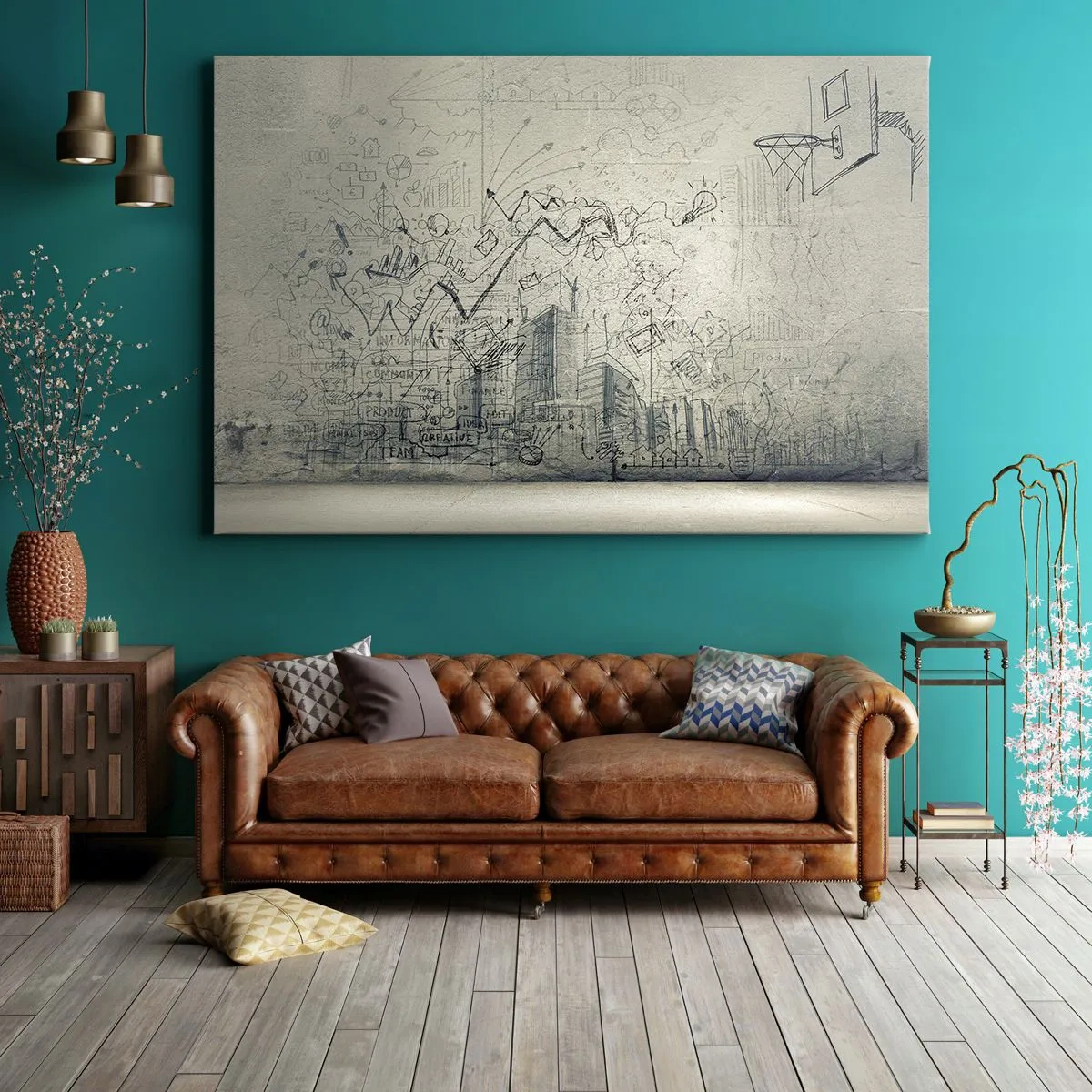 Obraz na plátně - Můj skvělý městský život - 120x80 cm