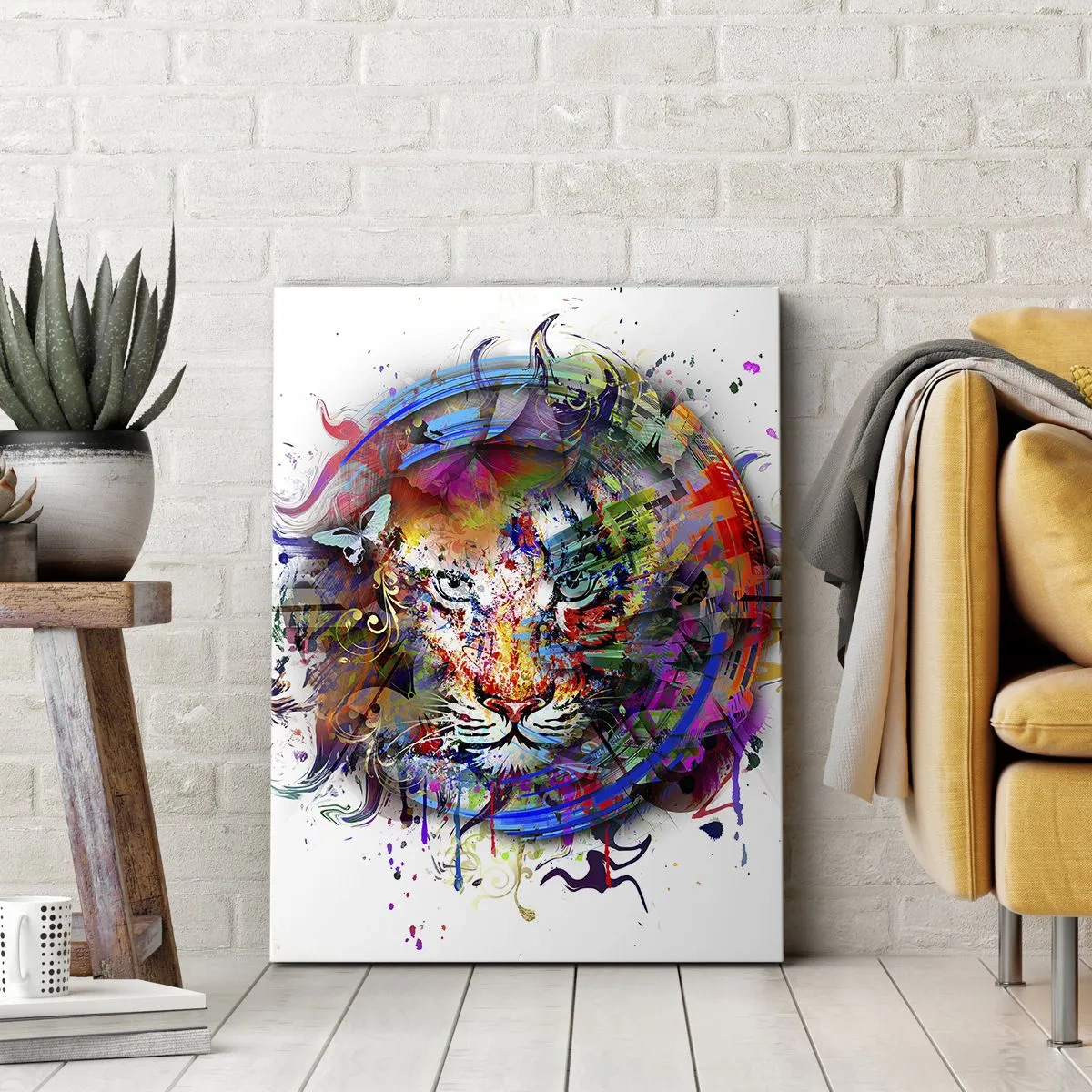 Obraz na plátně - Skrývá se za duhovým závojem - 50x70 cm