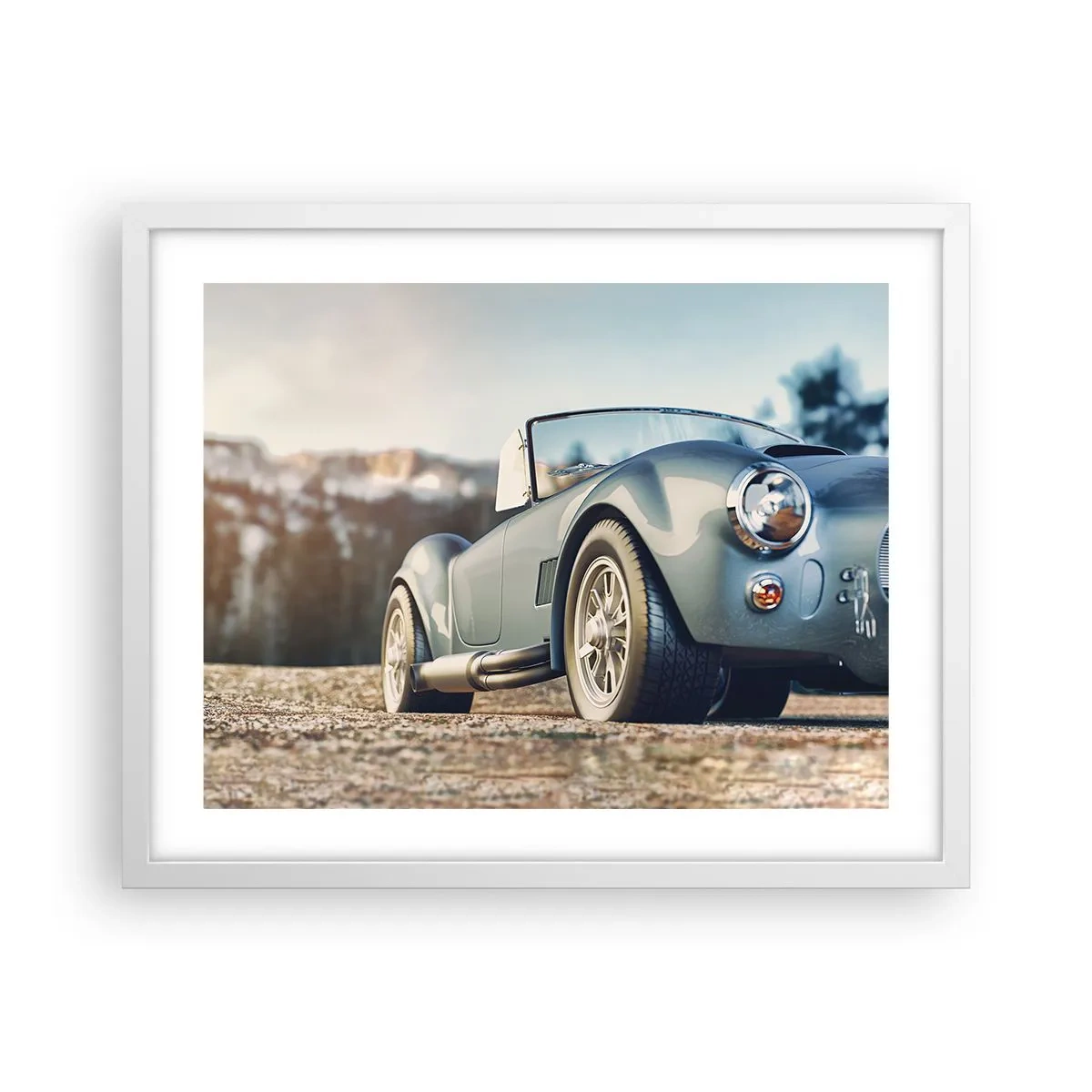 Plakát v bílém rámu - Protože na stylu záleží - 50x40 cm