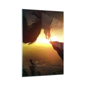 Obraz na skle - Přemožitel draka - 80x120 cm