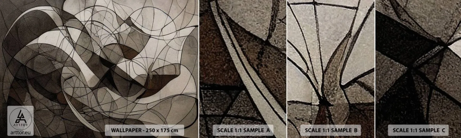 Vzor Fototapety Samolepicí Deluxe Sticker - Oběh barev Země - Kus, Moderní, Pastelka - 100x30 cm