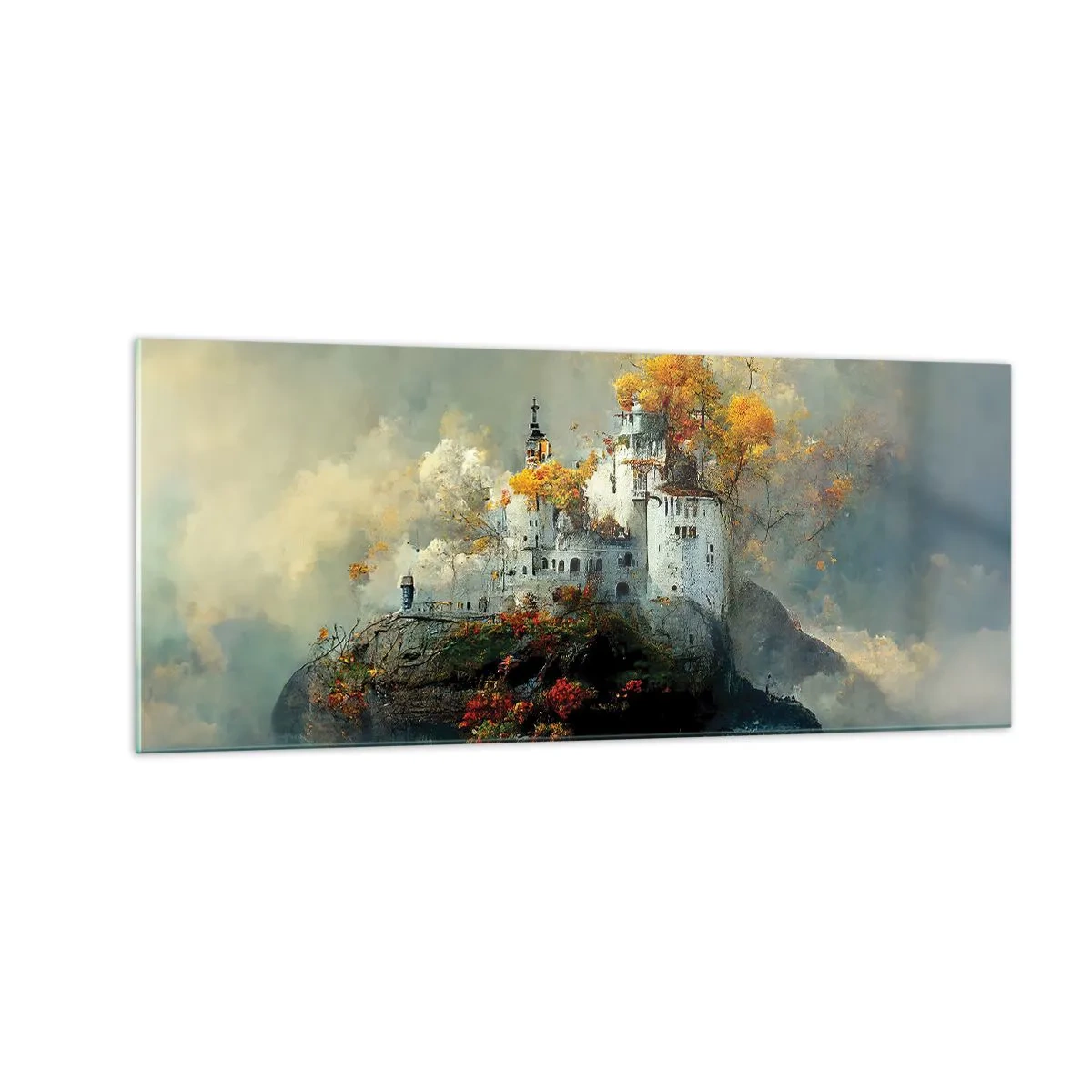 Obraz na skle - Začátek romantického příběhu - 100x40 cm