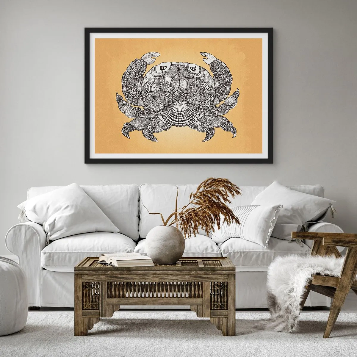 Plakát v černém rámu - Příběhy pana Kraba - 70x50 cm