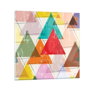 Obraz na skle - Blábolení - 50x50 cm