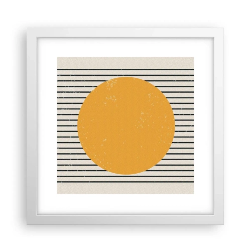 Plakát v bílém rámu - Síla jednoduchosti - 30x30 cm