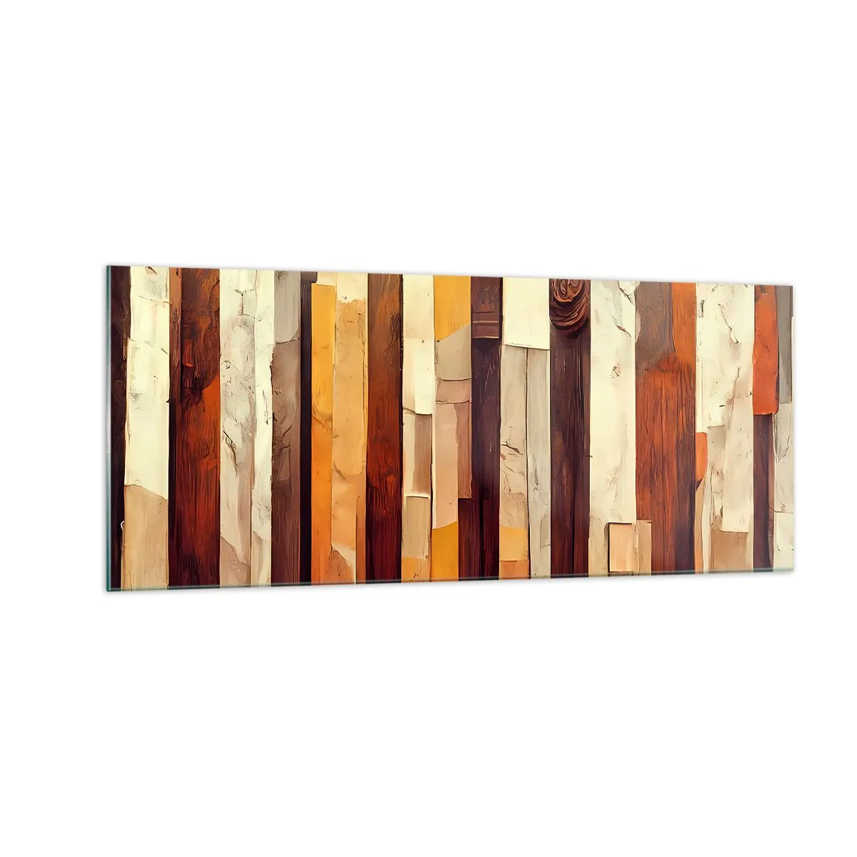 Obraz na skle - Hymna lesních stromů - 100x40 cm