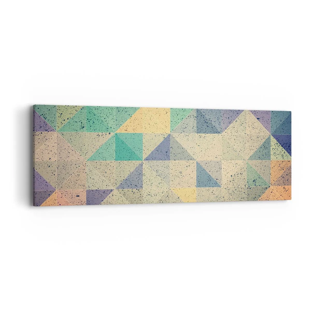 Obraz na plátně - Republika trojúhelníků - 90x30 cm