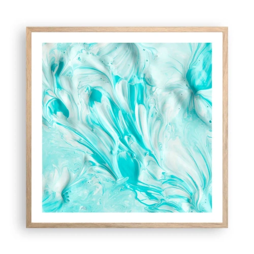 Plakát v rámu světlý dub - Navždy spolu - 60x60 cm