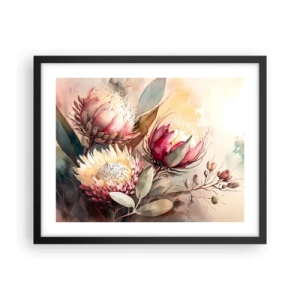 Plakát v černém rámu - Z profilu a en face - 50x40 cm