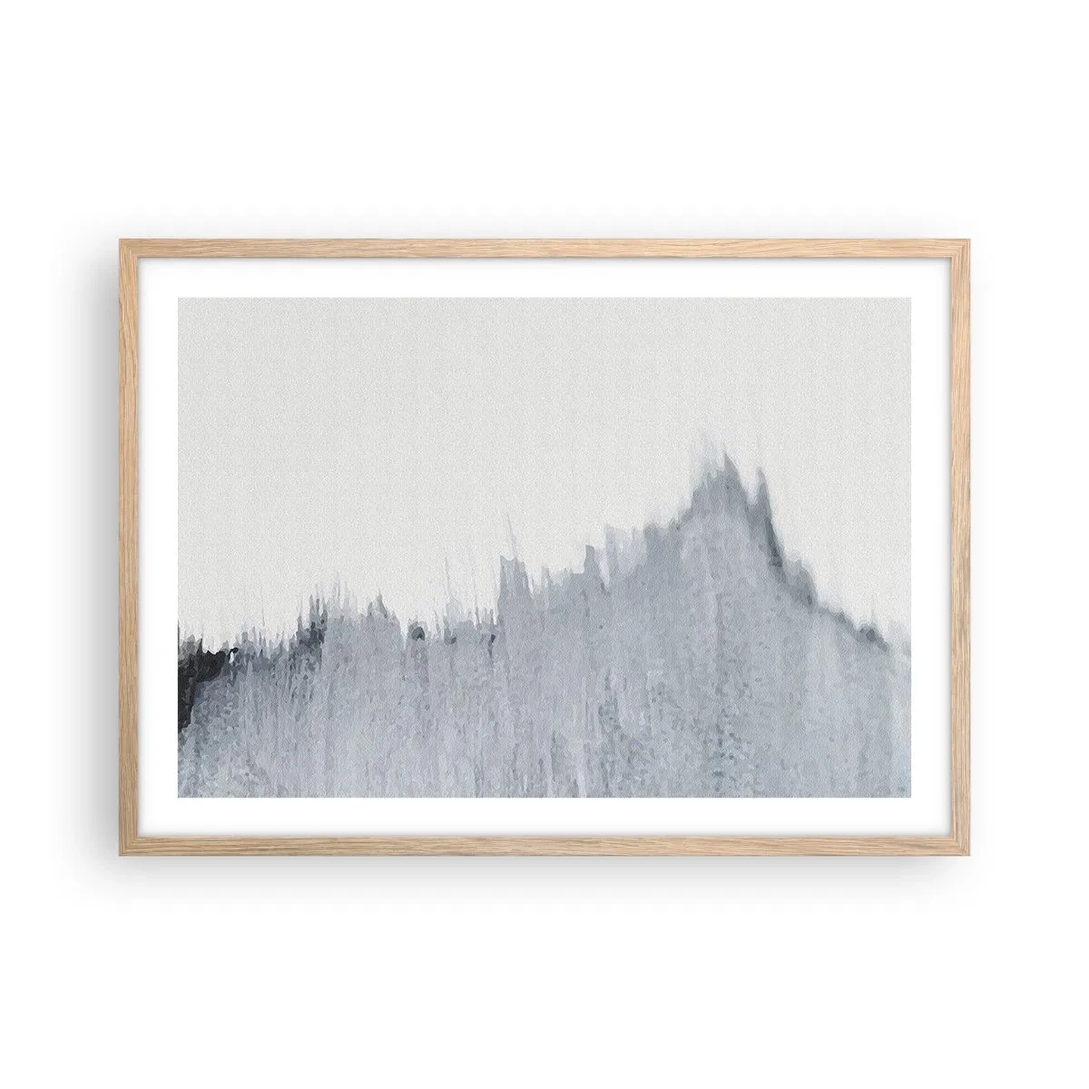 Plakát v rámu světlý dub - Tajemný záznam - 70x50 cm